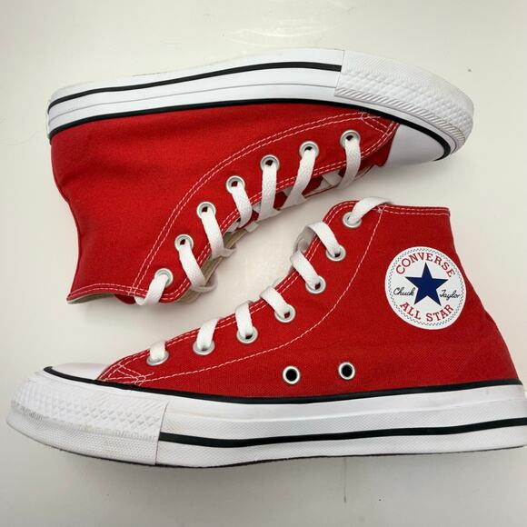 Converse Red High-Top Sneakers - Picture 3 of 8